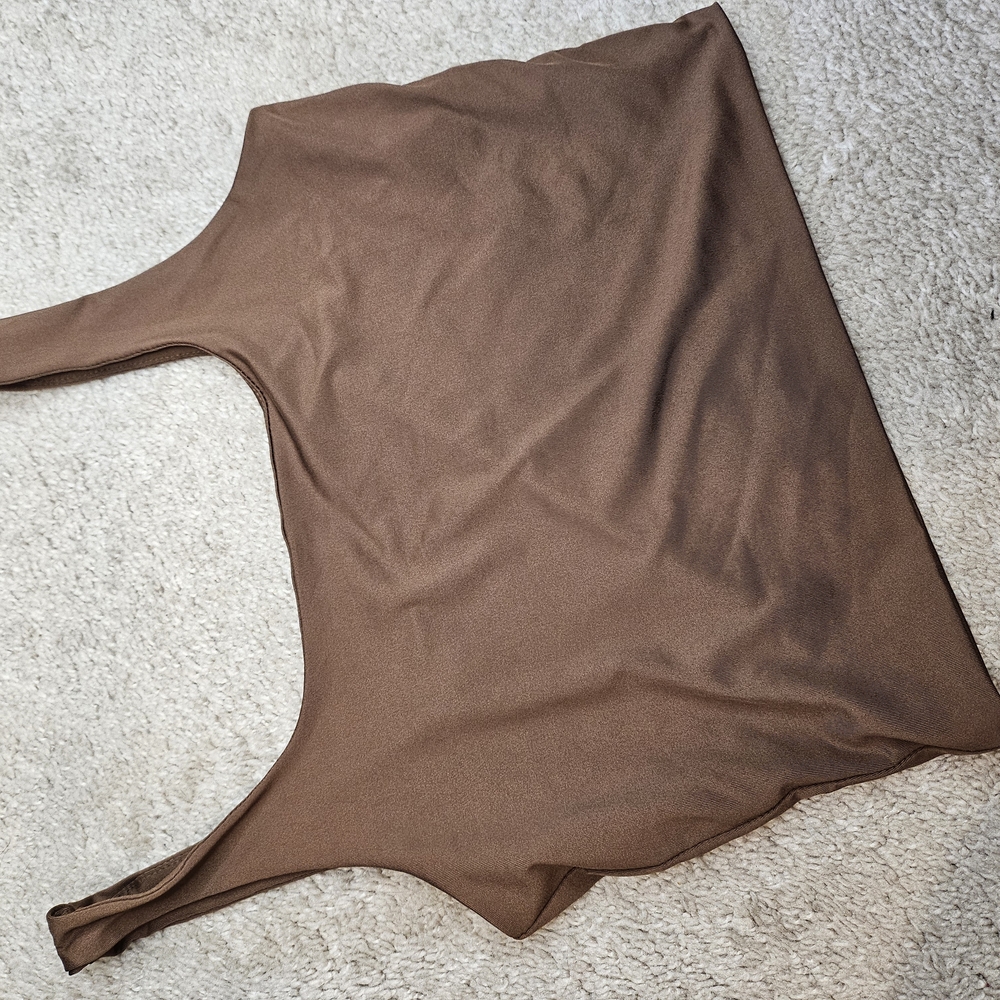 Brown Sleeveless Top